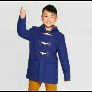 Cat & Jack toddler boys’ navy blue toggle paddington coat in SIZE 12M